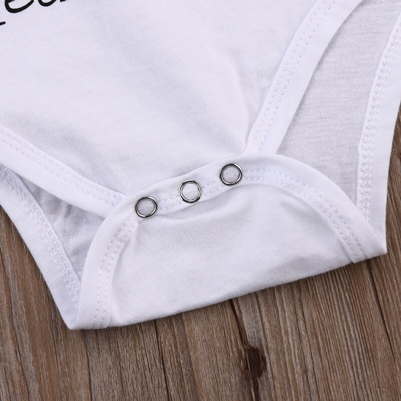 Summer Bodysuits Baby Boy Girl I Hooked Daddy's Heart Babygrow Jumpsuit Playsuit cotton Bodysuits