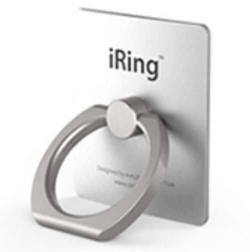 Iring Roterende Ring Standhouder Finger Ring Grip Houder Beugel Stand Accessoires Voor Iphone Samsung Huawei Xiaomi Ipad Tablet: Silver