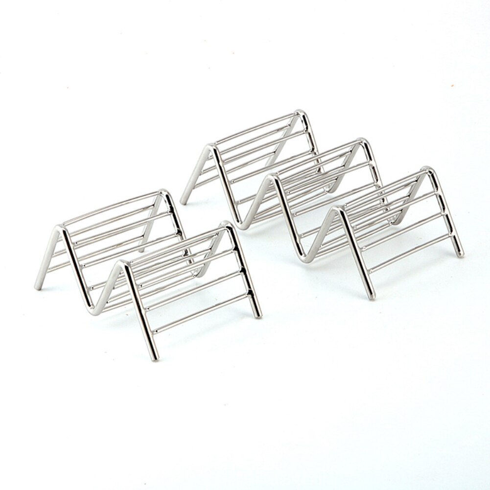 Acier inoxydable Taco support plaque frite alimentaire refroidissement Drain plateau support crêpes étagère de rangement Pizza tarte présentoir cuisine outil