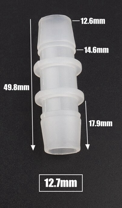 5pcs/lot 11.1-25mm PP Plastic Connectors Garden Micro Irrigation Hose Joints Aquarium Fish Tank Parts Air Pump Fittings Adapter: 12.7mm Pagoda