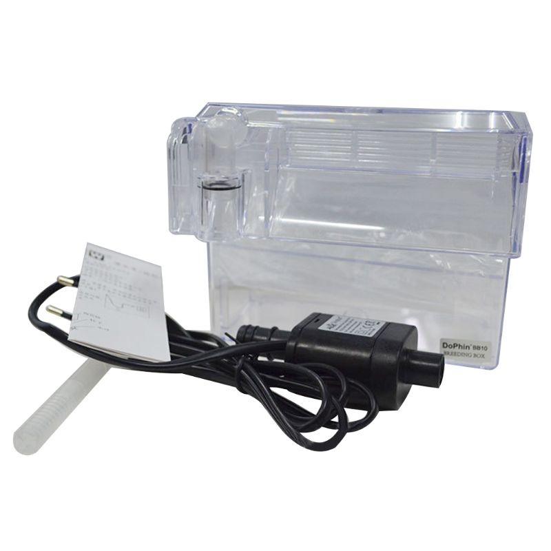 Aquarium Breeding Hatchery House Clear Fish Tank Incubator Transparent Breeder: B