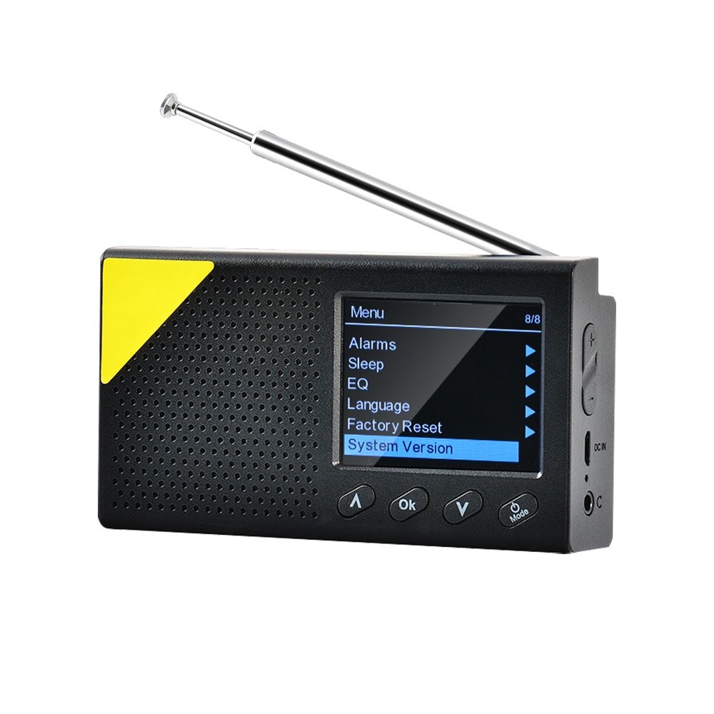 Draagbare Bluetooth Digitale Radio Dab/Dab + En Fm Ontvanger Oplaadbare Digitale Radio Lichtgewicht Thuis Radio