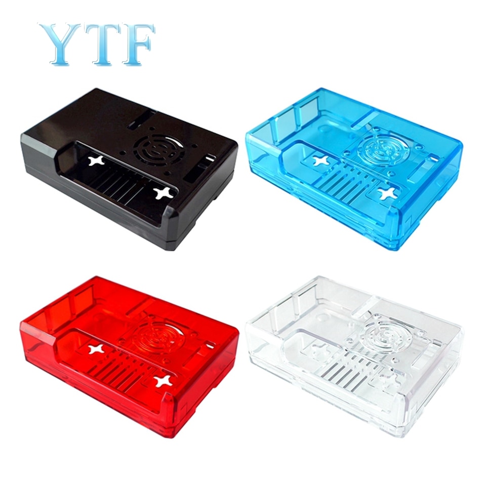 ! Raspberry Pi 3B+Plus Case Shell ABS Shell GPIO Reserved Opening Coolable Fan Housing Available