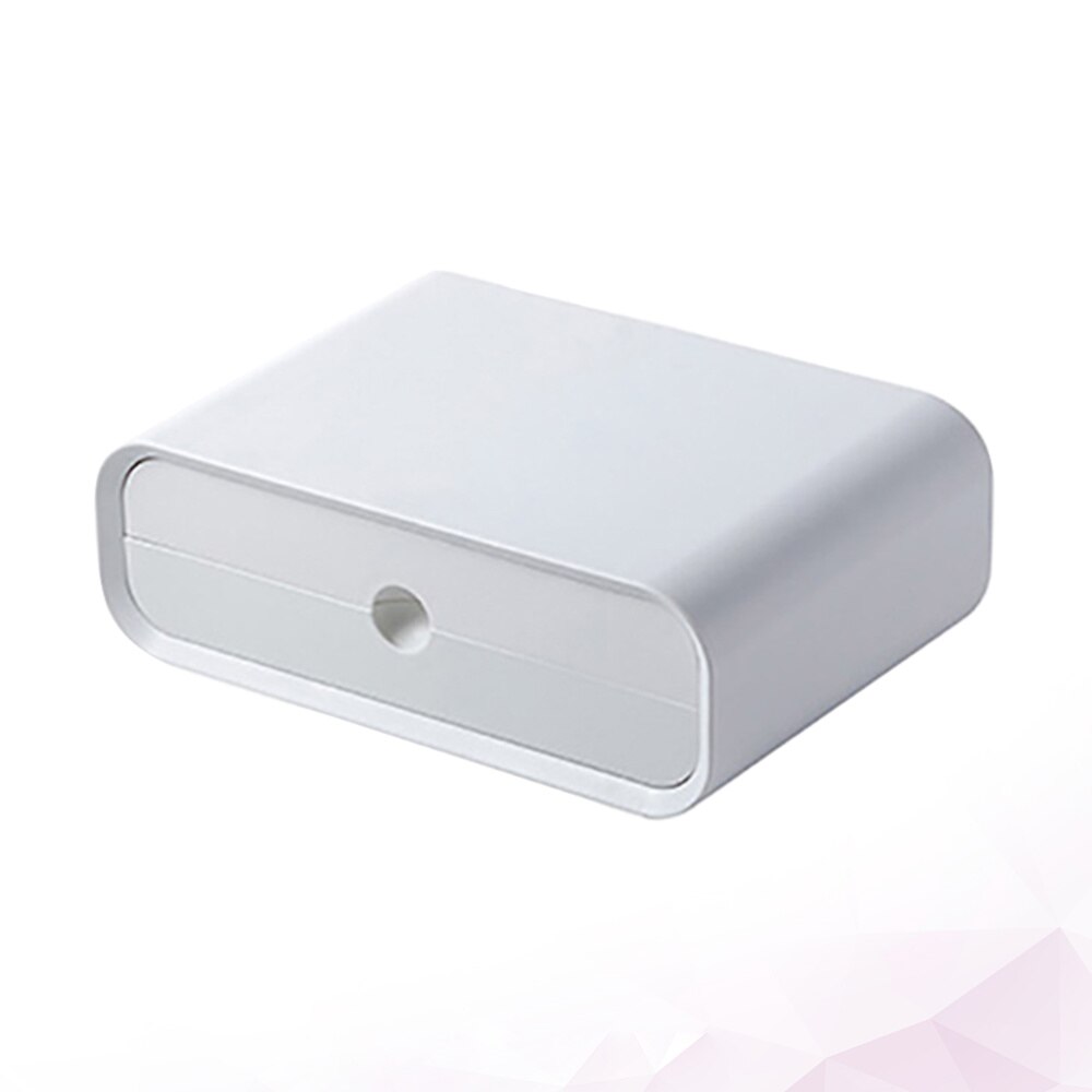 Multifunctionele Computer Screen Stand Monitor Plank Desktop Opbergrek Container Wit