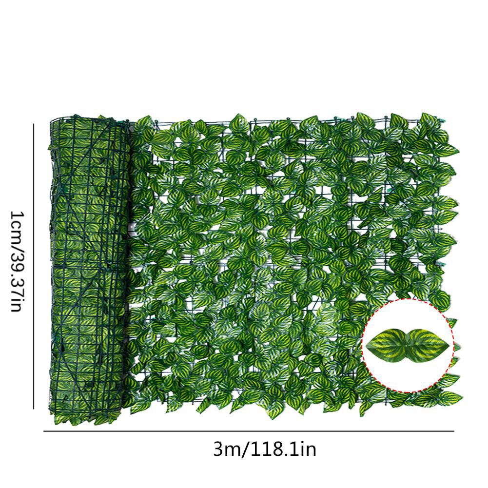 Clôture à feuilles artificielles 1m x 3m, panneau de Protection UV pour aménagement paysager de la maison, jardin, arrière-cour, balcon, nouveauté 2022