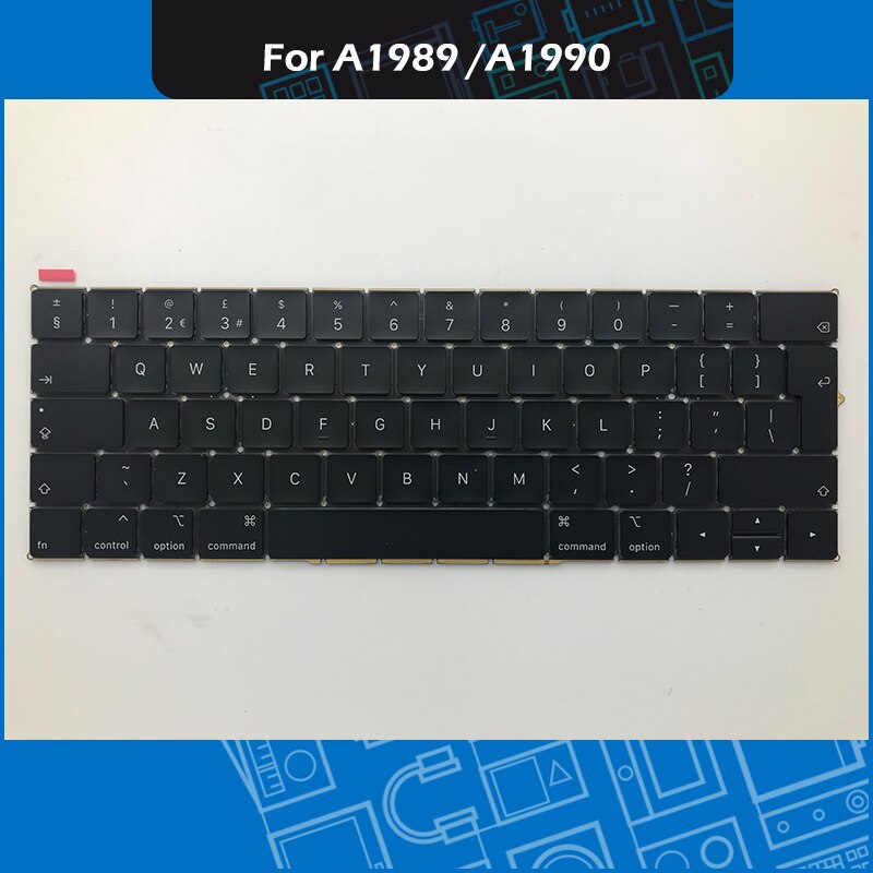 Laptop UK Layout A1990 A1989 Keyboard For Macbook Pro Retina 13" 15" Keyboard Replacement EMC 3214 EMC 3215