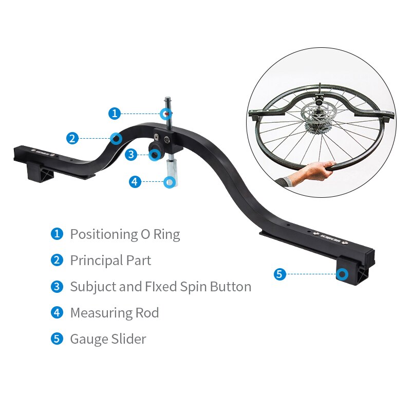GENIER Fahrrad Rad Zentrierung Ausrichtung Messgerät für 12 zu 20 Zoll 20&#39;&#39; zu 29 &quot;Laufradsatz Fahrrad Reparatur Werkzeuge Fahrrad Rad Werkzeuge