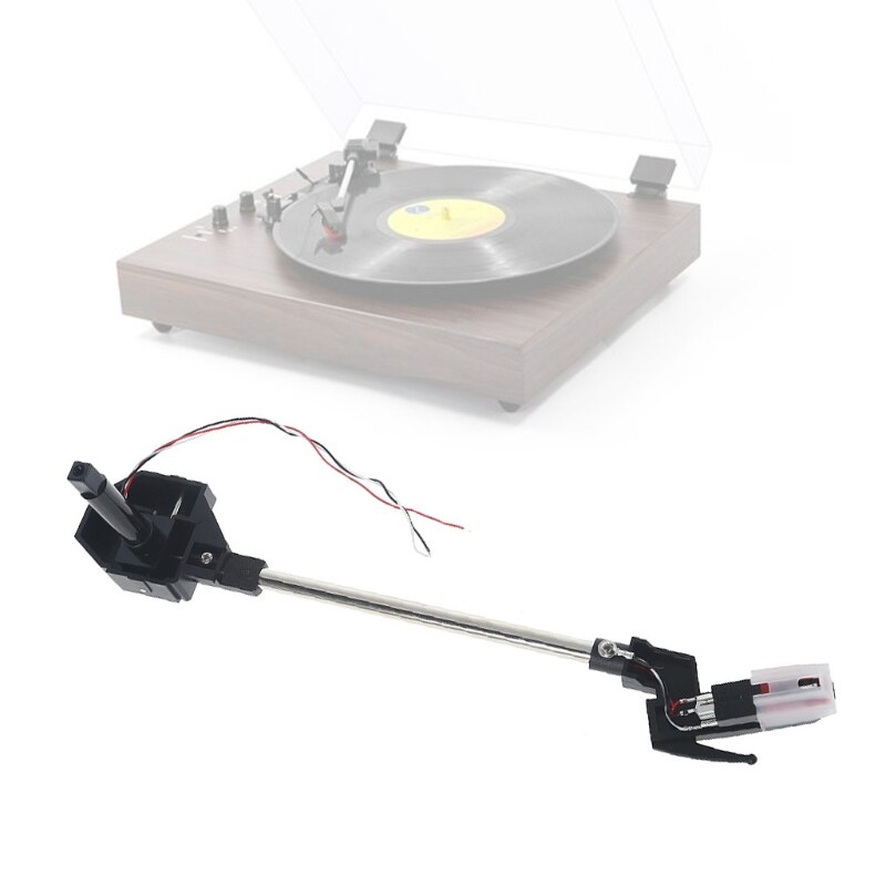 Aiguille en vinyle pour tourne-disque, support de stylo pour phonographe électrique pour gramophone + support + bras de tonalité