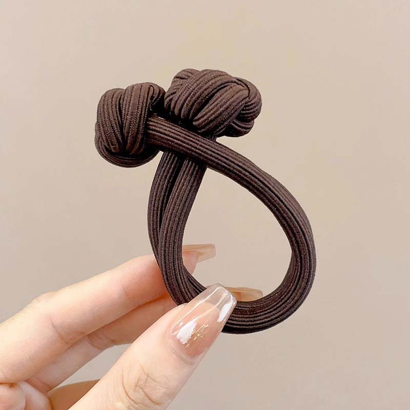 Bandas de goma para coleta alta para mujer, banda para el cabello, cuerda elástica para la cabeza, Scrunchies coreanos, lazos para el cabello anudados, accesorios para el cabello: Azul cielo