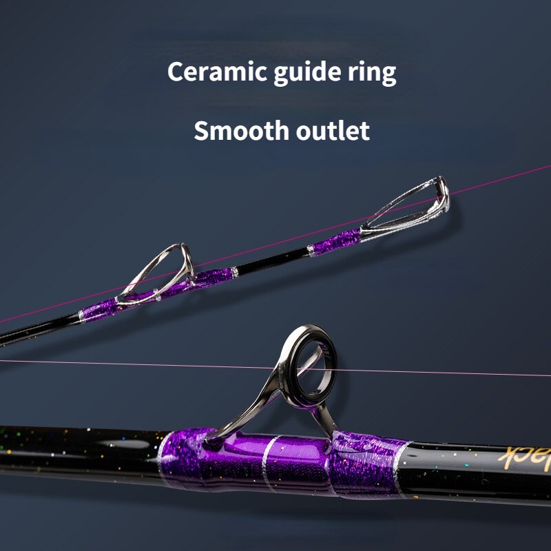 Mavllos fiske spinning støping pilkestang 1.65m lokkevekt 500-1000g dyphavs- og offshorebåt håndarbeidsbåt solid stang