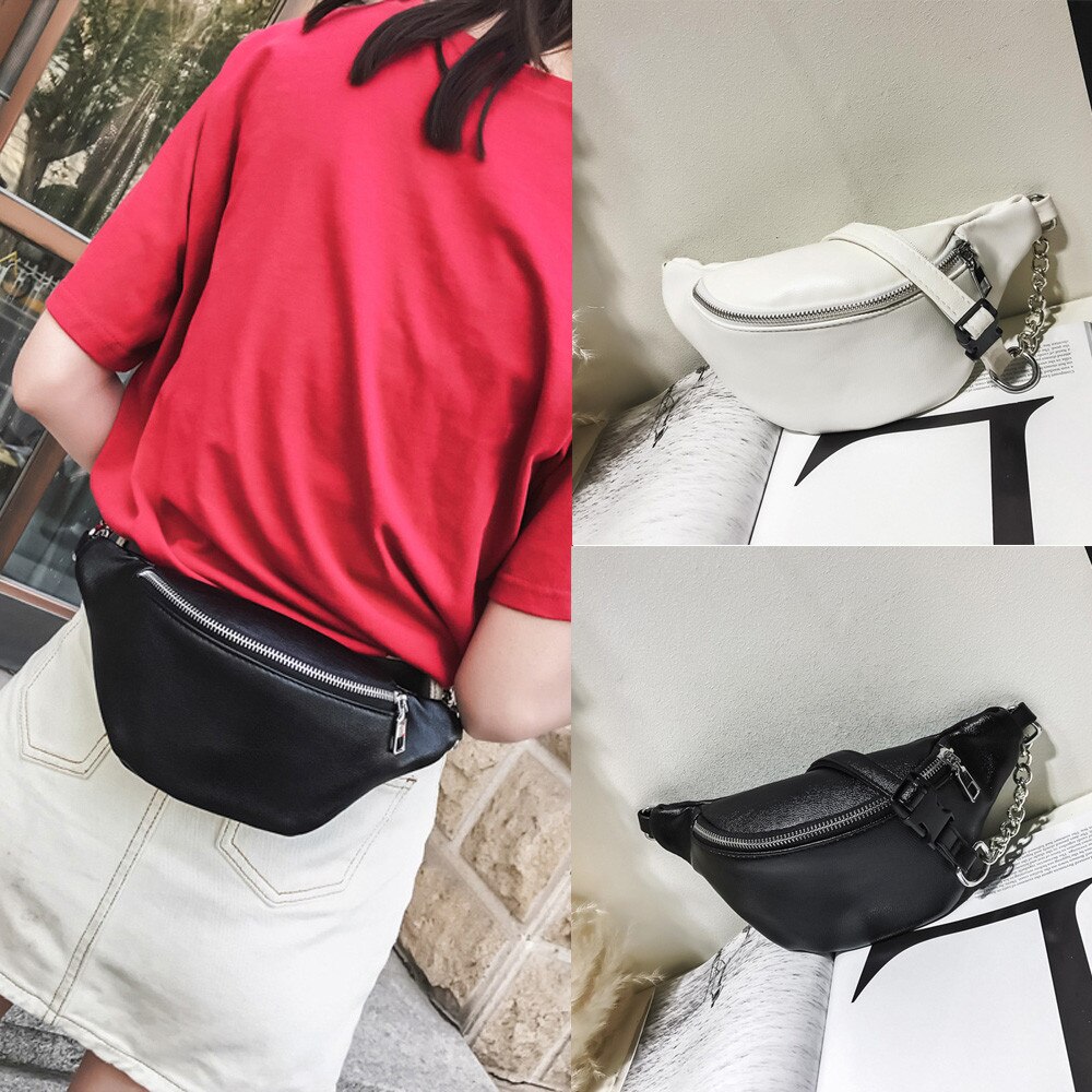 40 # catena Hest Sacchetto Marsupi Per Unisex Femminile Dell'unità di elaborazione di Cuoio Fanny Pack 2020 nuovo di Modo Delle Donne della Cinghia di Alta Qualità petto Borse