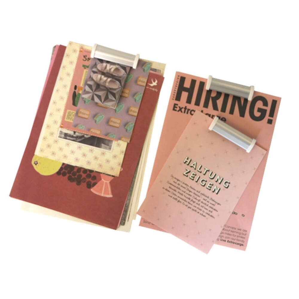 Zelfklevende Metalen Ticket Bill Houder Clip Poster Staaf Schorsing Haak Voor Schilderen Snap Poster Hanger Aanmelden Banner Hanger