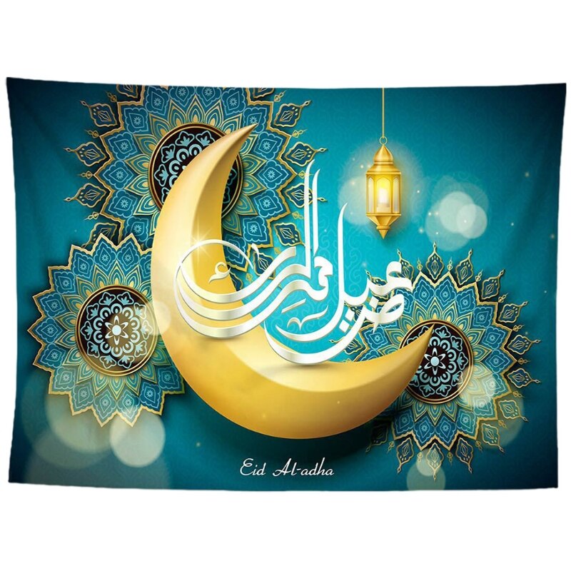 Eid Al Adha Mubarak Mooie Islamitische 3d Gouden Maan Mandala Ster En Lamp Vector Design 27584661