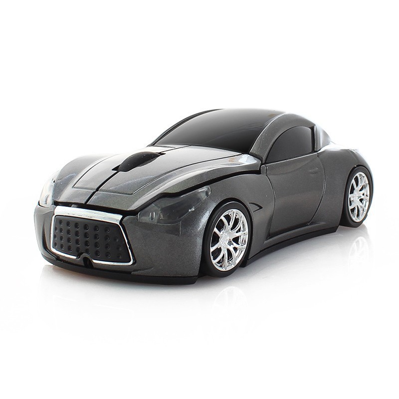 Ratón inalámbrico Infiniti, forma de coche deportivo, 2,4 Ghz, USB, ratones ópticos de ordenador, para PC, portátil,: gray Infiniti mouse