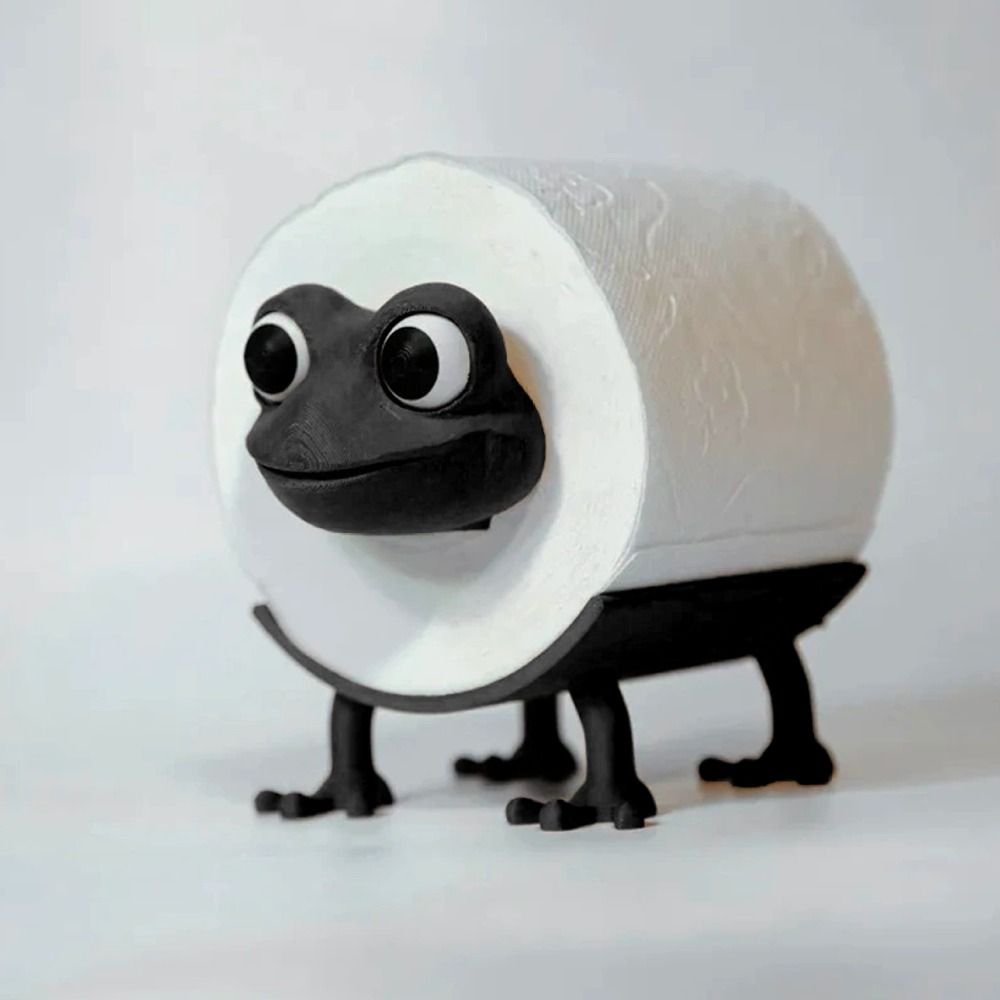 Uroczy uchwyt na papier toaletowy w kształcie zwierzątka, piesek, byk, żaba, zabawny uchwyt na papier toaletowy, śmieszna dekoracja ze zwierzęciem.