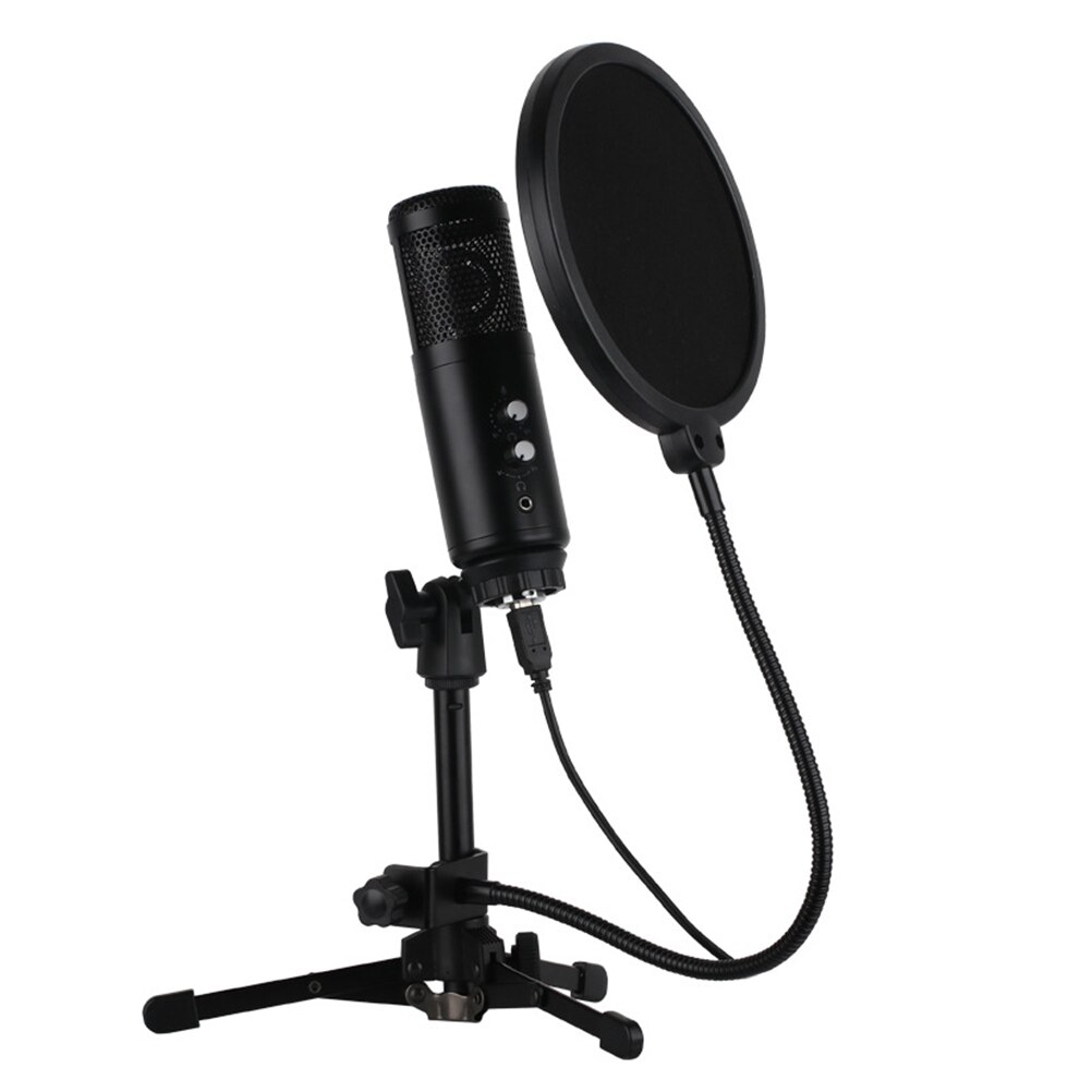1PC Cardioid Microphone USB Gaming Computer Microphone Computer Microphone For Chat Video