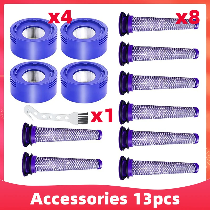 Fit Voor Dyson V7 V8 SV10 SV11 Motorhead Animal/Absolute Pre-Filter Post-Filter Stofzuiger onderdelen Accessoires