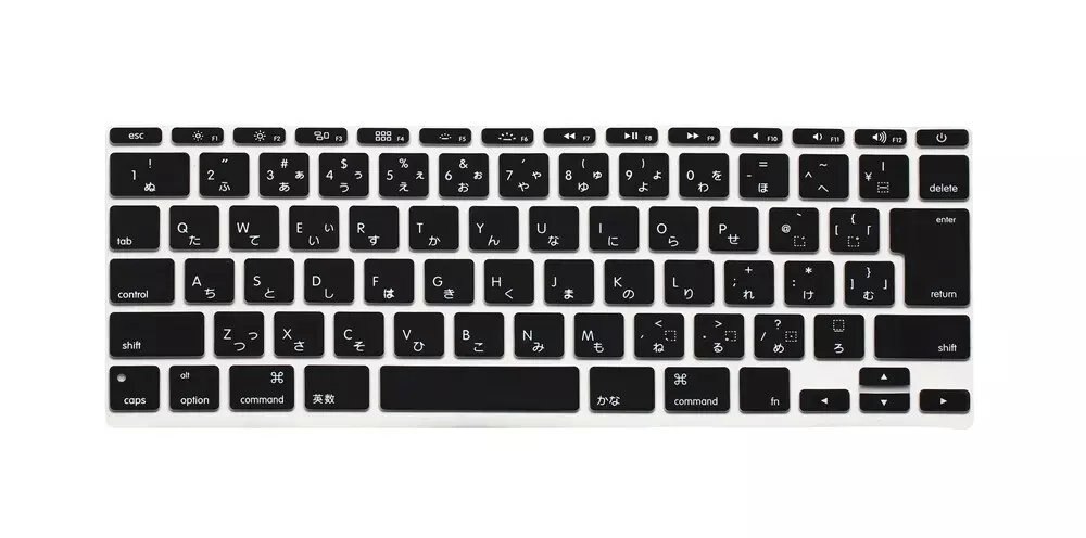 Japonais anglais japon JP Version Silicone clavier couverture peau protecteur couverture pour Apple MacBook Air 11 "11.6 pouces A1465 A1370