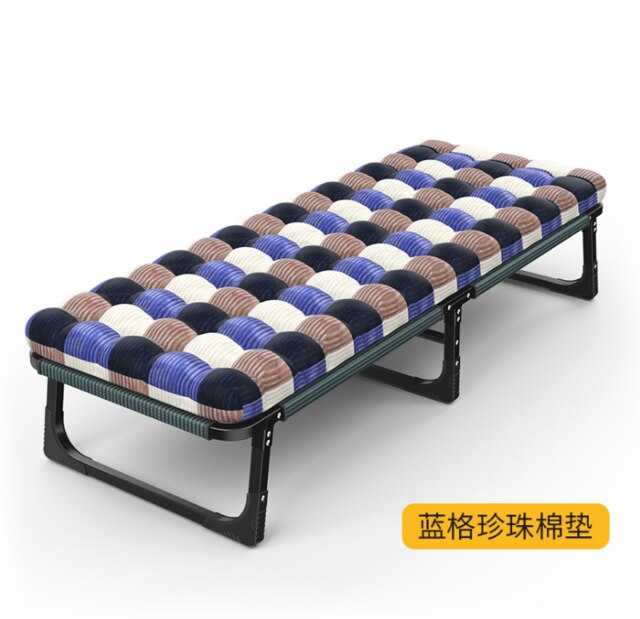 Home Simple Folding Bed Self-driving Travel Portable Camp Bed Office Lunch Break Beach Bed: 4