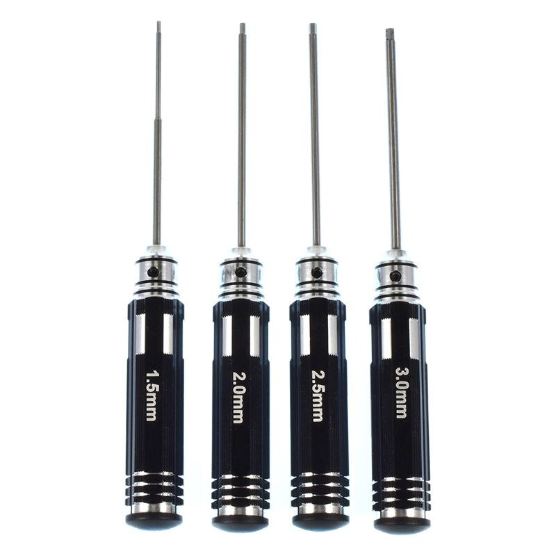 4pcs Hex Screwdriver 1.5 2.0 2.5 3.0mm Repair Tool for RC Helicopter Aircraft R9JB