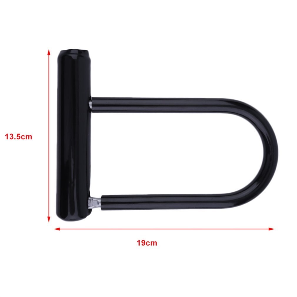 Universal Bike Bicycle Cycling Steel Anti Theft Bicycle Perfect Security U Lock Cycling Safety Accessory + Mounting Bracket Key