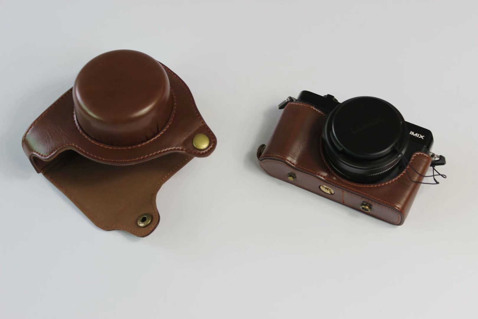 Luxury PU Leather Camera Case Bag Cover For Panasonic DMC-LX100 LX100 LX100 II DC-LX100 II Camera Bag With Strap
