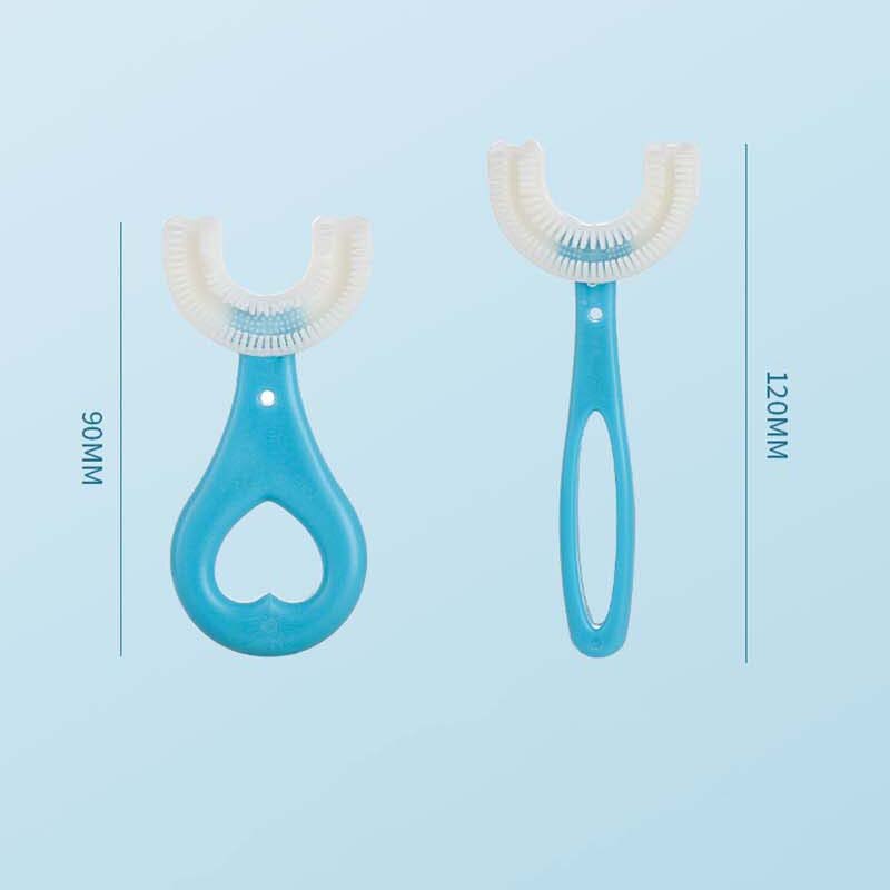 Spazzolino da denti per bambini nuovi U spazzolino da denti in silicone cura dei denti per bambini manuale per la pulizia della bocca modello di cartone animato versione manuale