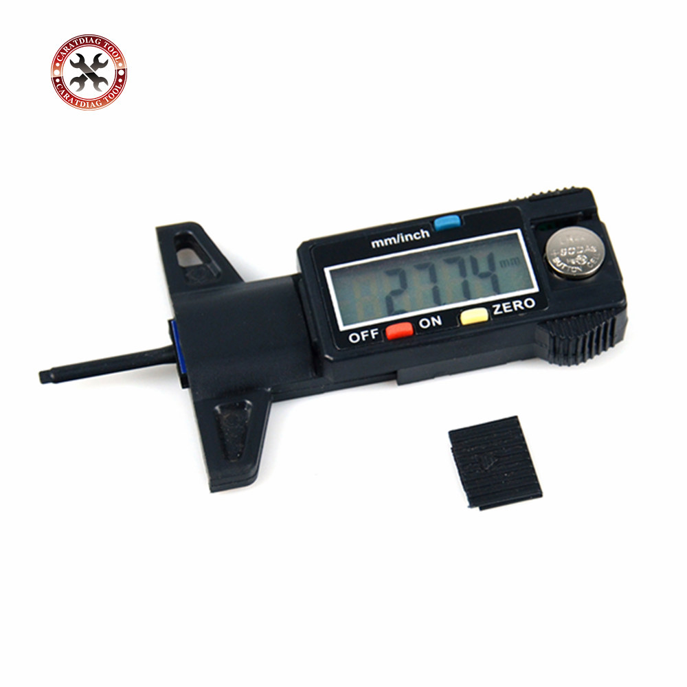 Digital Car Tyre Tire Tread Depth Gauge Meter Measurer Tool Caliper Thickness Gauges Tread Brake Pad Shoe Tire Monitoring System
