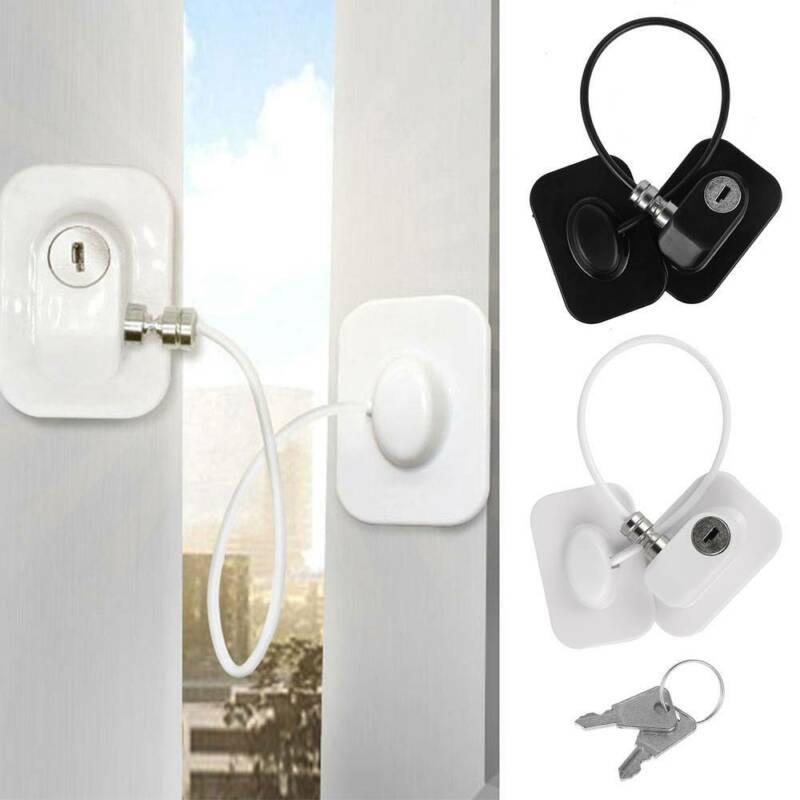 Zabezpieczenie przed dziećmi przesuwanie drzwi lodówki z 2 kluczami hasło okno bezpieczeństwa zamykana szafka blokada lodówka z zamrażarką blokada szafki