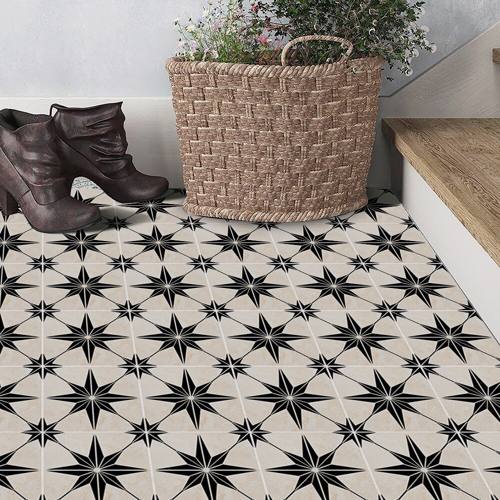 Floor Stickers Woonkamer Slaapkamer Pvc Zelfklevende Grond Decoratieve Patroon Sticker Waterdichte Slijtvaste Behang