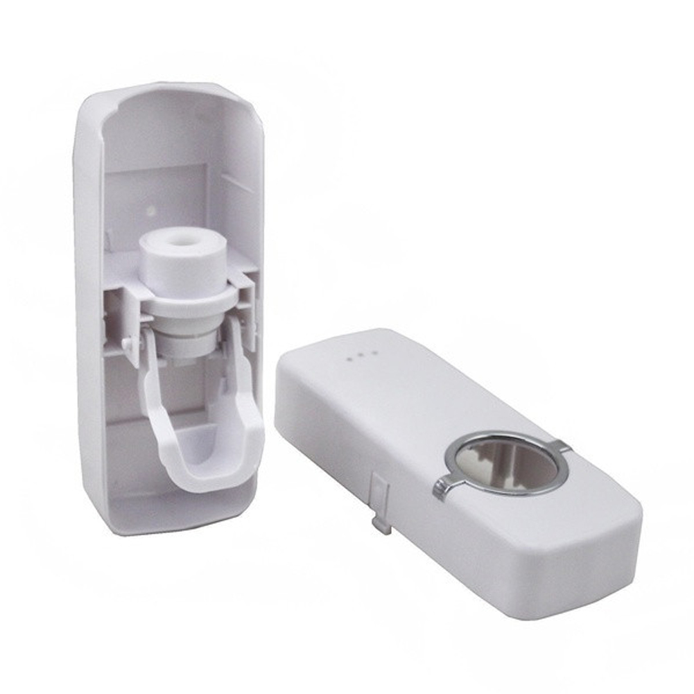 Automatisk tandkräm tandkrämshållare tandborstdispenser + 5 tandborsthållare set väggfäste stativhållare