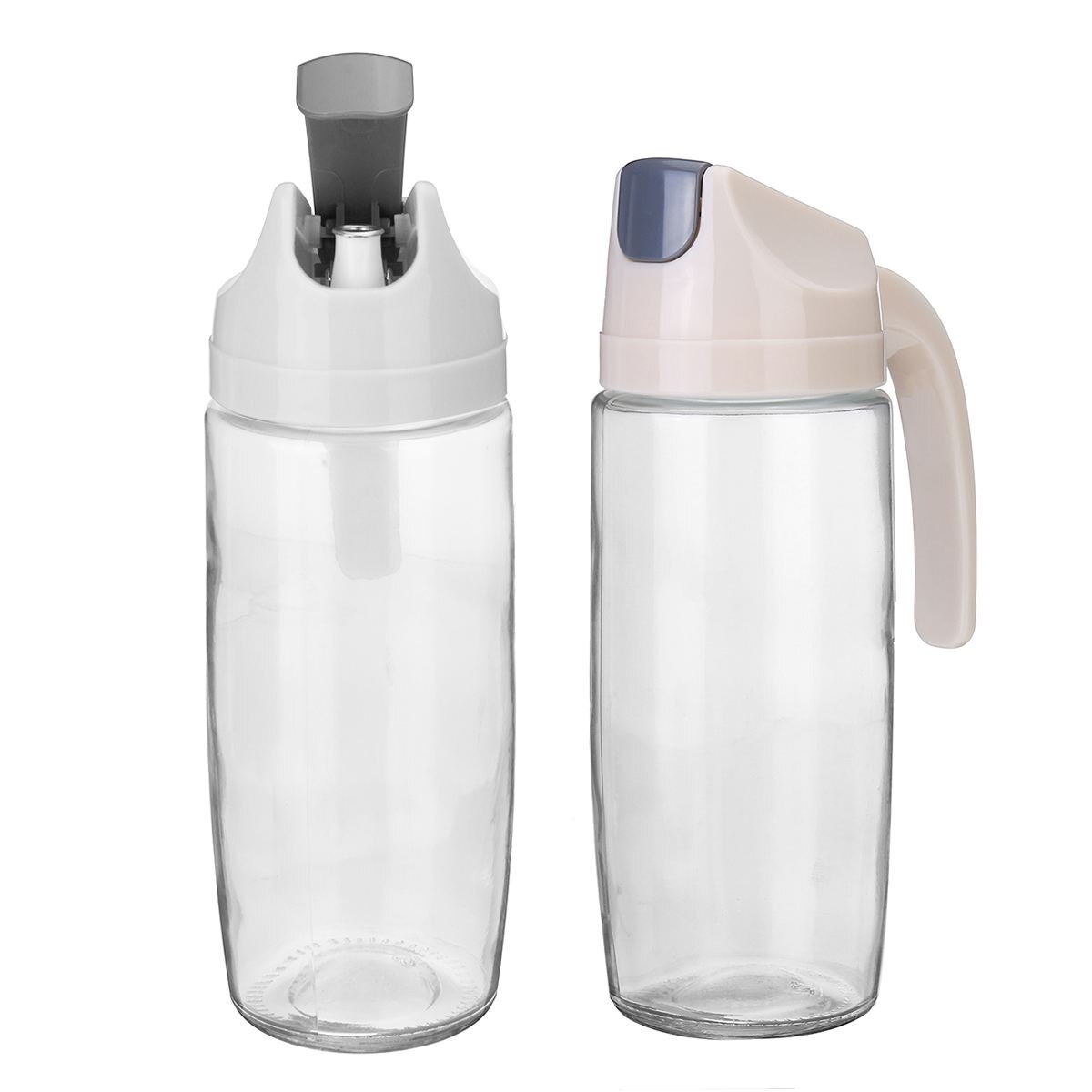 600Ml Glas Automatische Olie Dispenser Fles Keuken Flesopener Voor Honing Azijn Olijf Container Azijn Flessen Met Afgedekte