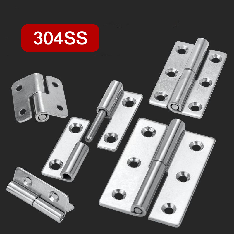 Bisagra desmontable de acero inoxidable 304, bisagra de puerta extraíble para armario, herrajes para muebles