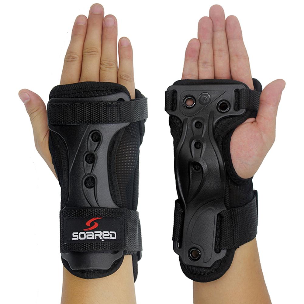 Kids Adults Roller Snowboard Ski Wrist Guards Hand Support Brace Gloves Protective Gear Sports Safety Protector