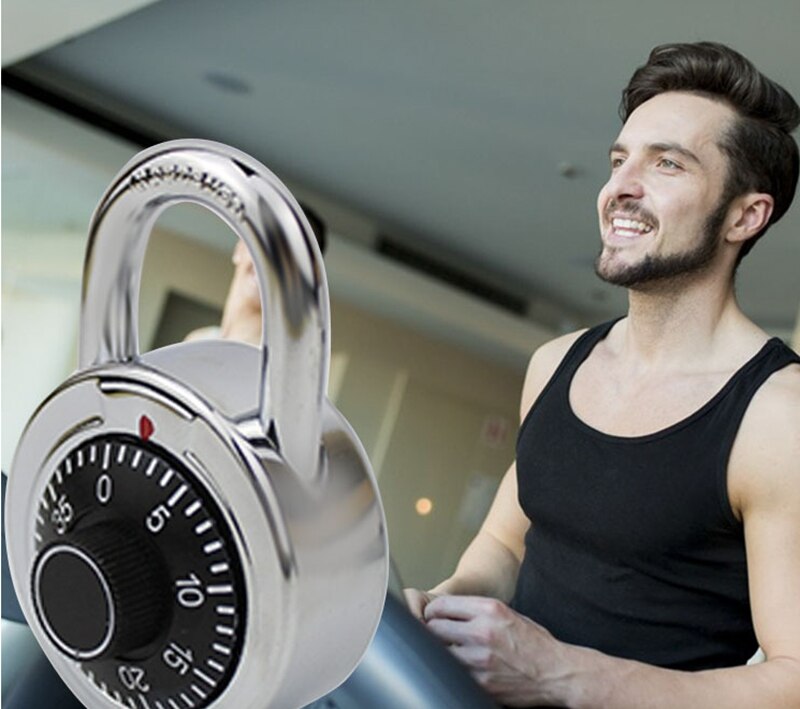 Rotary Padlock Code Lock Digital Combination Safe Round Dial Number Luggage Suitcase Security Latch Tool Accessory