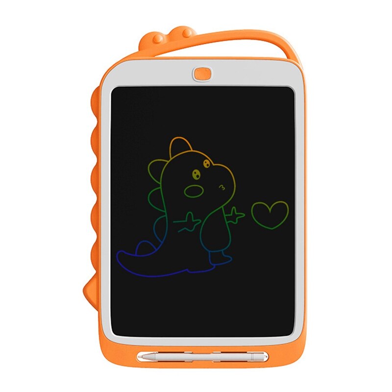 Lcd-schreibtafel, 10 -zoll-farbbildschirm, digitale elektronische schreibtafel, graffiti-zeichentafel, nachrichtentafel: Orange