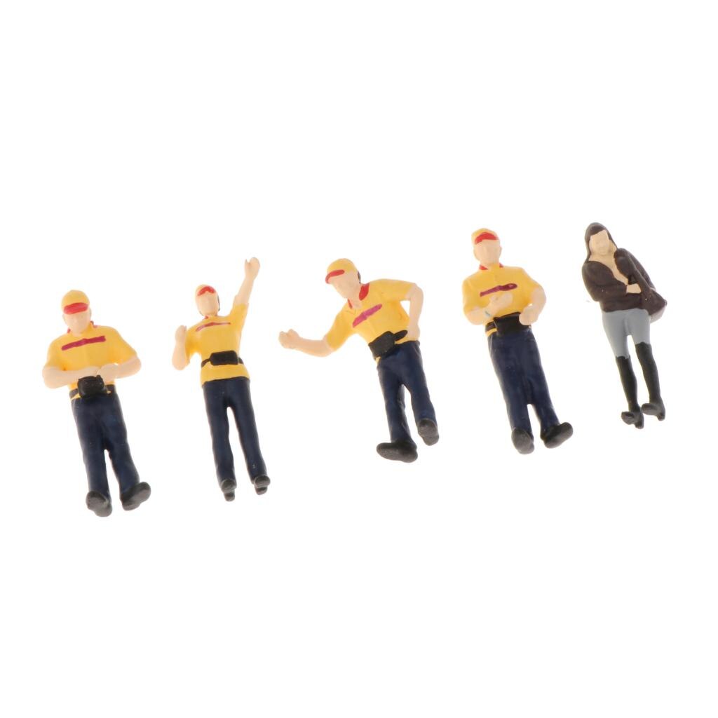 1/64 små mennesker model plast håndtrykt scene karakter reparation mand / ekspres loader bygning tog layout børnelegetøj: -en