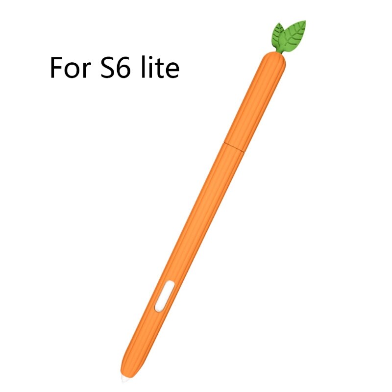 For Samsung Galaxy Tab S6 Lite Sleeve Skin Cover Cute Silicone ProtectivePencil Pen Case For Tablet Tab S7 / S7 Plus S6Lite S: Tab S6 Lite Orange