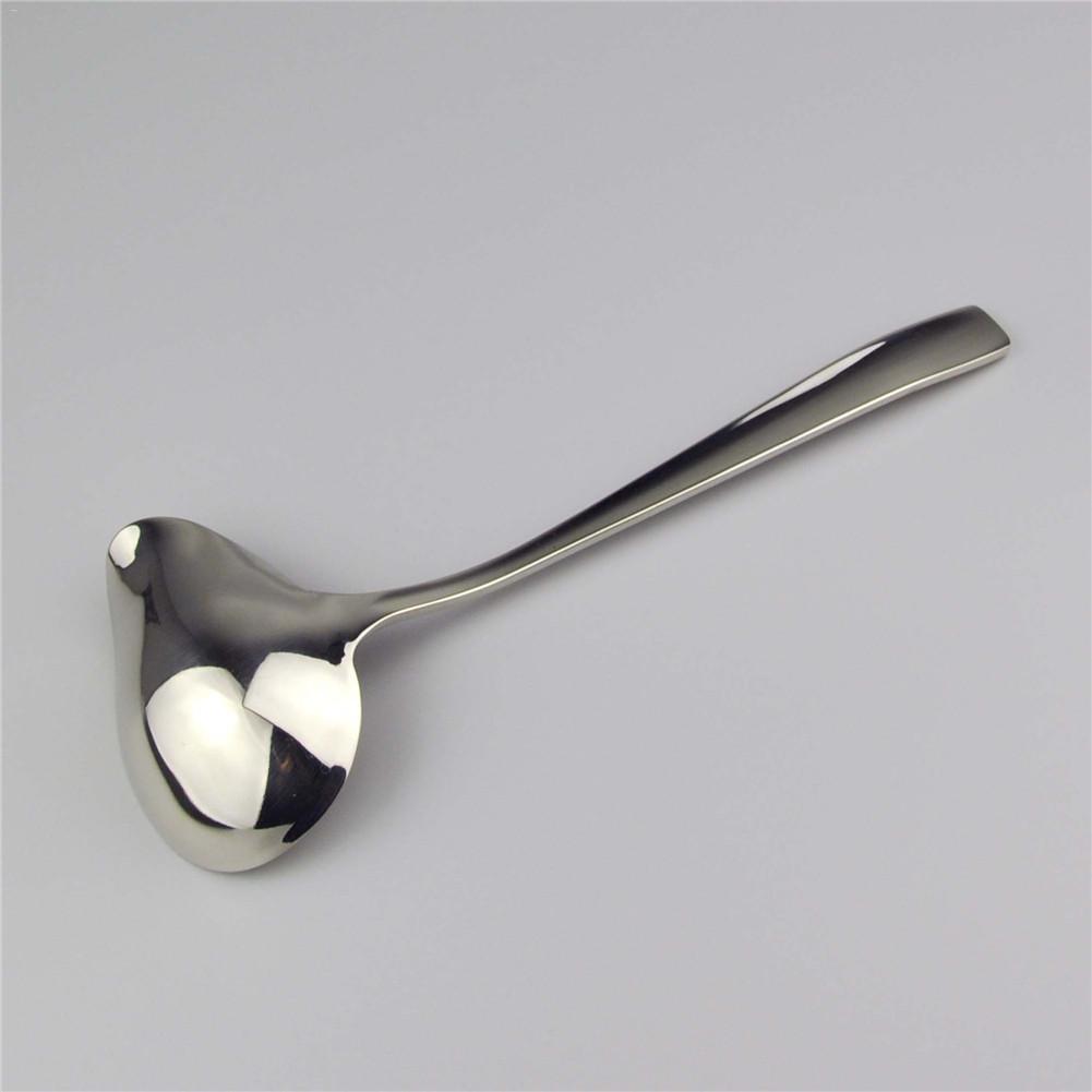 1pc Stainless Steel soup sauce spoon small Silver coffee cake Spoons Delicate Cutlery Kitchen Tools Soup Ladle