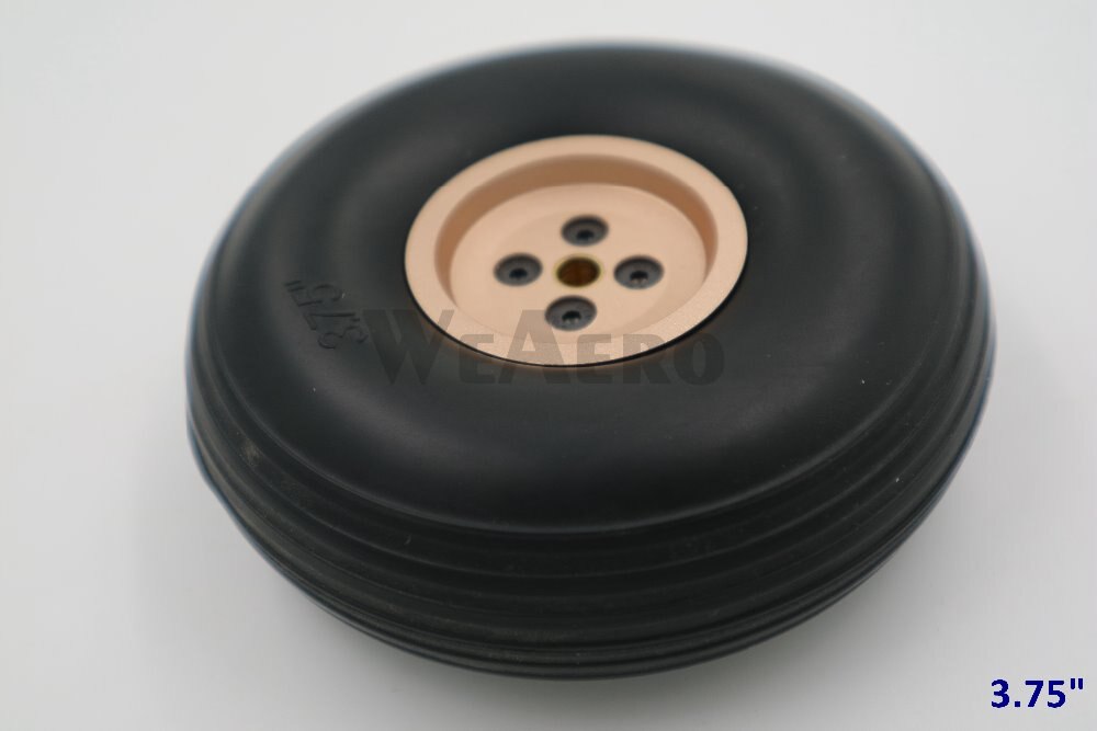 RC Vliegtuig PU wiel met Dia-Casting Aluminium hub 3.75 ''/95mm (D95mm xd5.1mmx H34mm) voor 63cc-85cc RC vliegtuigen