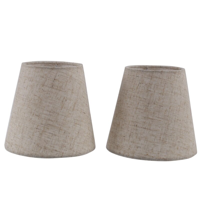 2Pcs Small Lamp Shade Cloth Lamp Cover Chandelier Lamp Dust Cover Fabric Lamp Accessory For Table Lamp And Floor Light