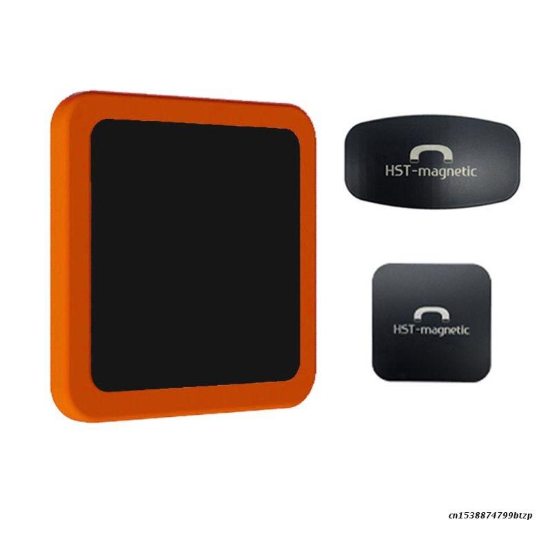 Universeller magnetischer ständeraufkleber für handys, karten, tablets, wandhalterung für auto, zuhause, büro, fitnessstudio, passend für iphone pro und air: Orange