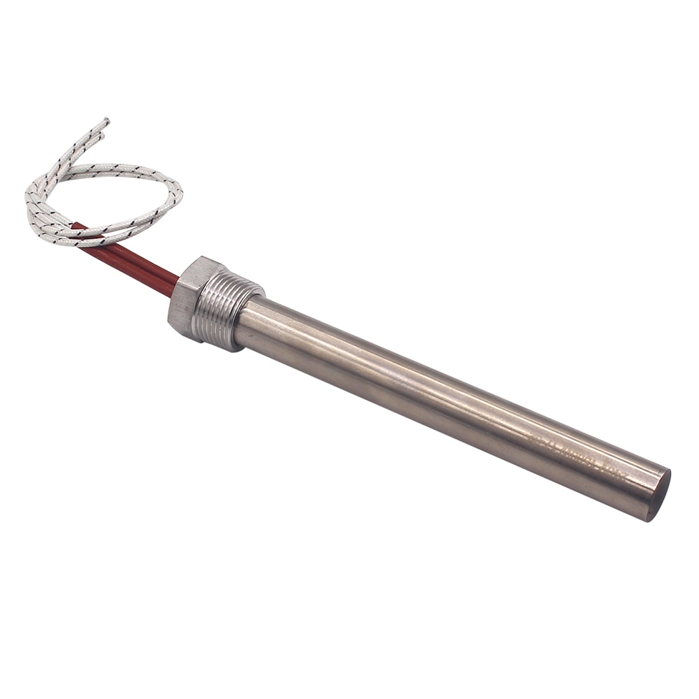 240v 1500w All Stainless Steel Cartridge Heater Element Tubular Heating Rod with 3/4" NPT Thread