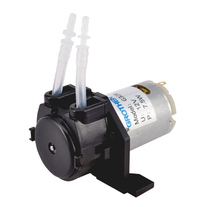 Q0KF 12V péristaltique bricolage Aquarium dosage chimique pompe tête de Tube: Black