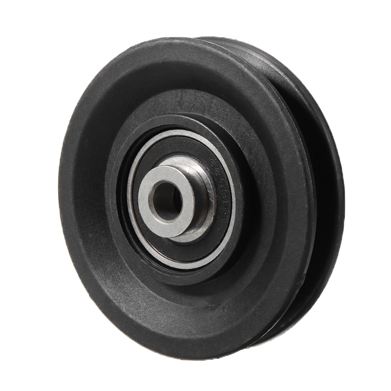 MAYITR Bearing Pulley 90mm Wearproof Nylon Bearing Pulley Wheel Cable Gym Universal Fitness Equipment Part