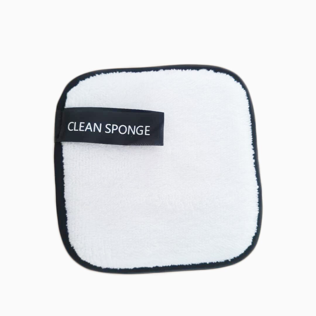 Almohadillas de tela de microfibra para limpieza facial, almohadillas quitamaquillaje, esponja cuadrada, toalla, removedor cosmético reutilizable, herramientas de maquillaje, 1 Uds.: White