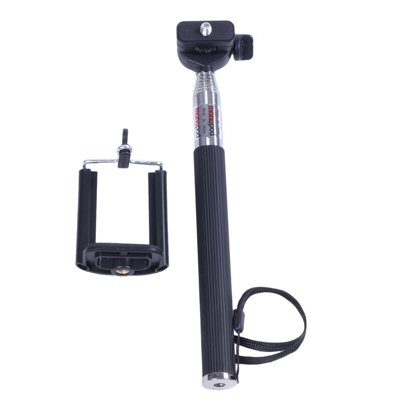 Black waterproof Extendable self-portrait self self-shooting stick for single camera with digital camera and video camera with s