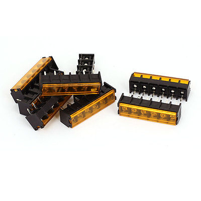 300 V 25A 1 Row 8 Positie 9.5mm Pitch Schroef Terminal Barrier Block Strip 10 stks