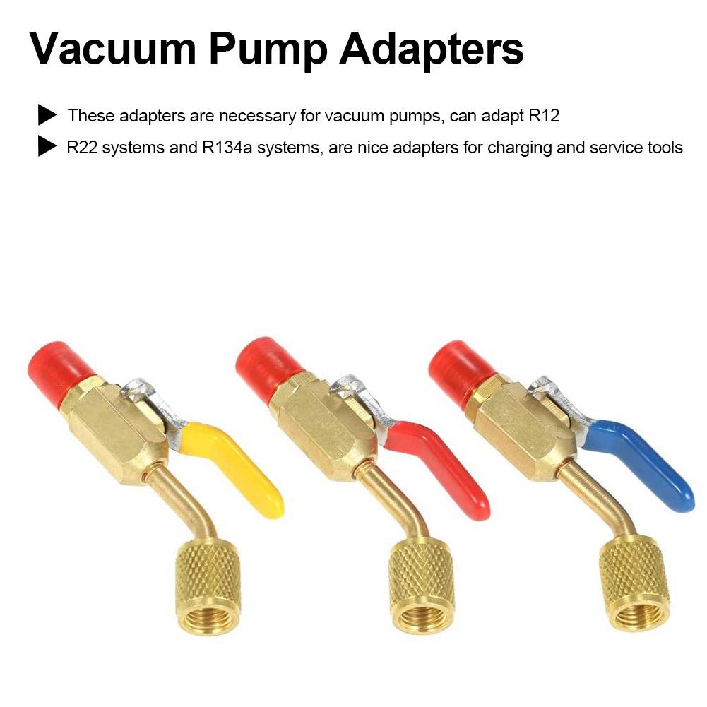 Air Conditioning Ball Valve 1Pcs Air Hose Valve Brass Ball Valve Connector For Air Conditioner Refrigeration Installation R134a