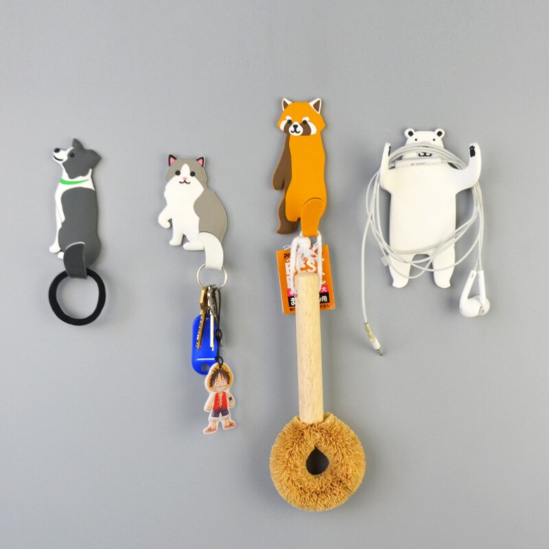Ylinwtech 4 stuks wandhaken voor kinderen, wandkapstok van hout in dierenvorm, voor kast, keuken, badkamer, slaapkamer Ylinwtech 4 stuks wandhaken voor kinderen, wandkapstok van hout in dierenvorm, voor kast, keuken, badkamer, slaapkamer